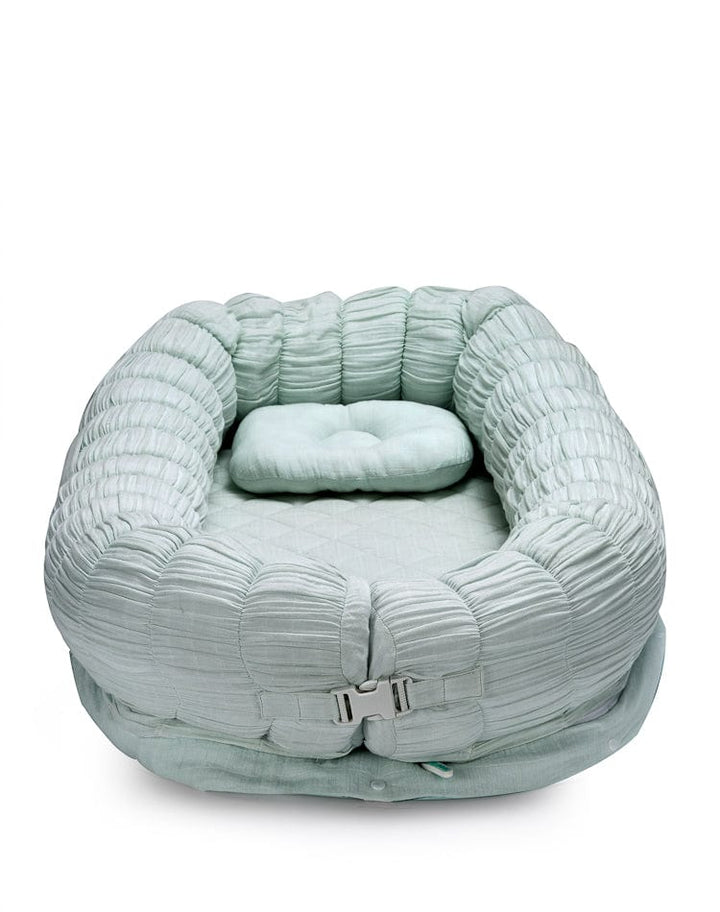 The Sleep Cloud Nest - Aqua + Counting Sheep Blanket