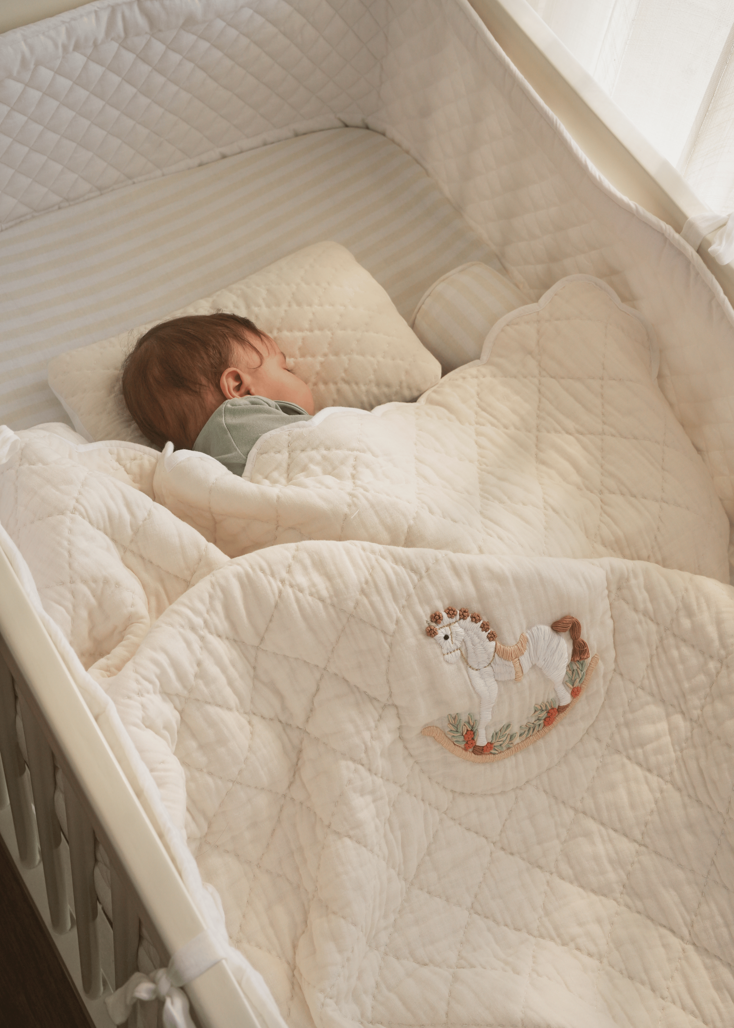 Rocking Horse Cot Bedding Set