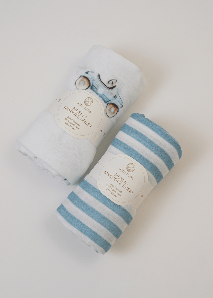 Roadster Organic Muslin Swaddle Set of 2