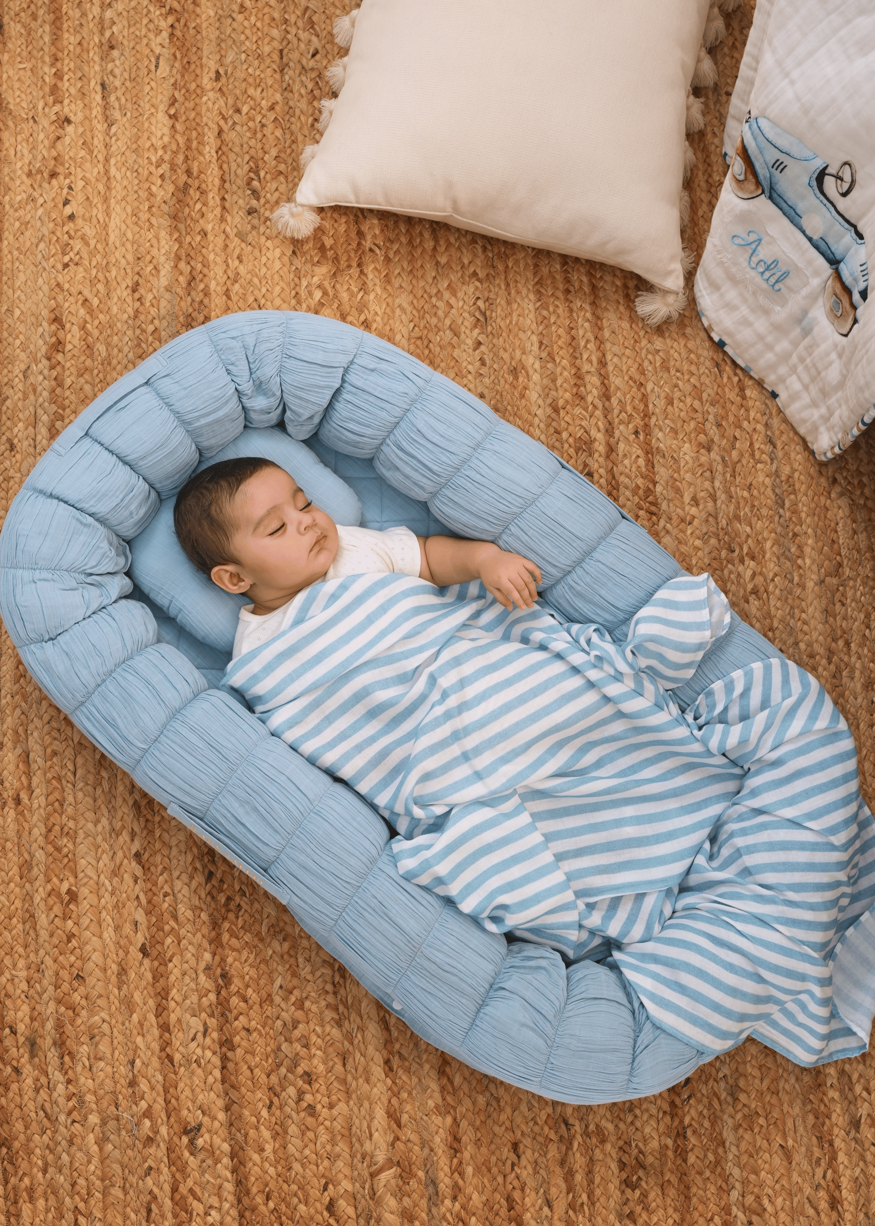 Sleep Cloud ( Blue ) + Roadster Baby Blanket