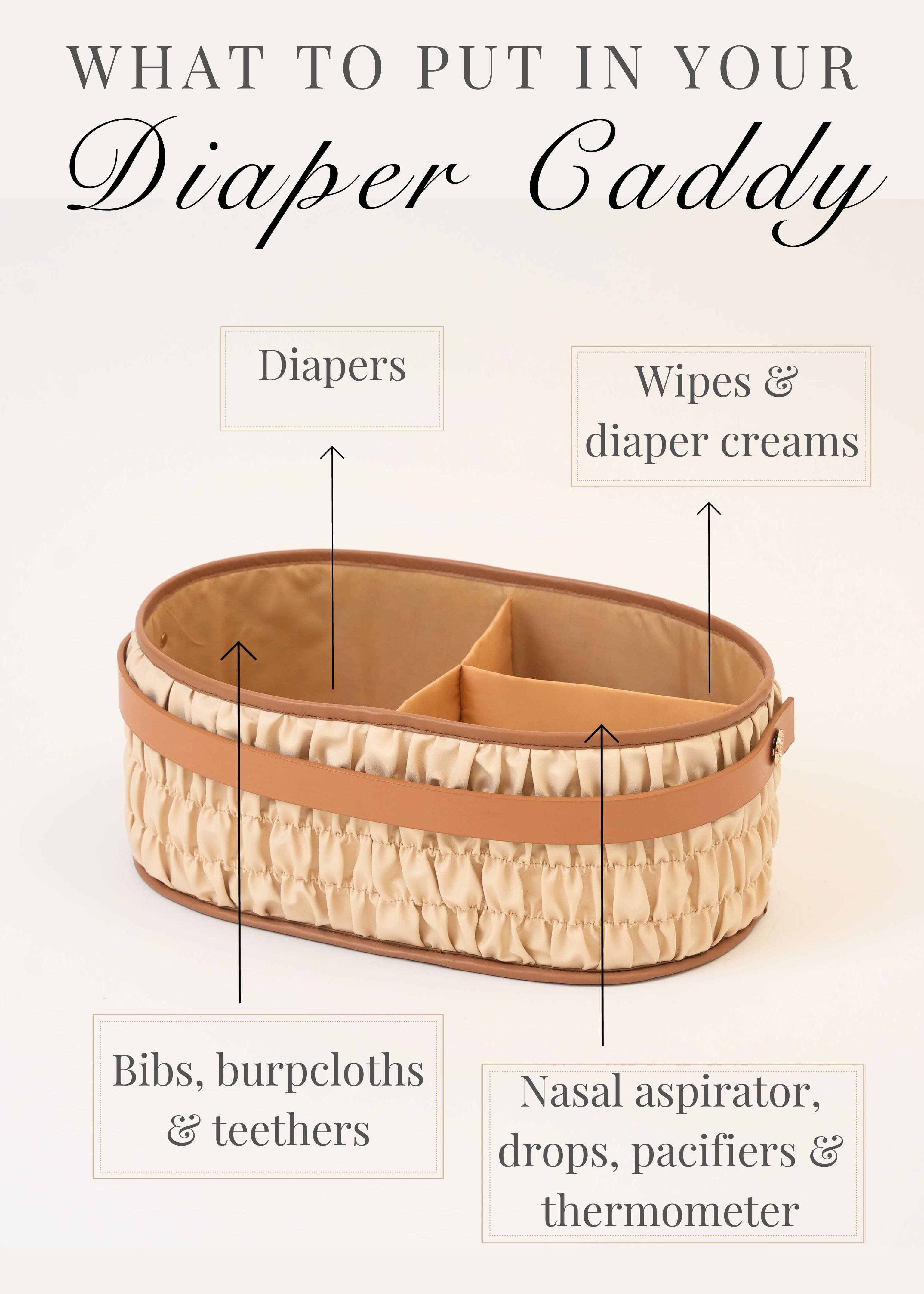 The Dune Diaper Caddy - Ecru