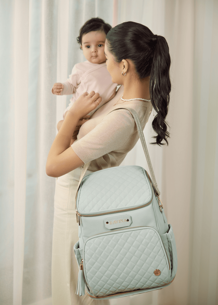 The Super Trooper Luxe Diaper Bag - Mint Aqua