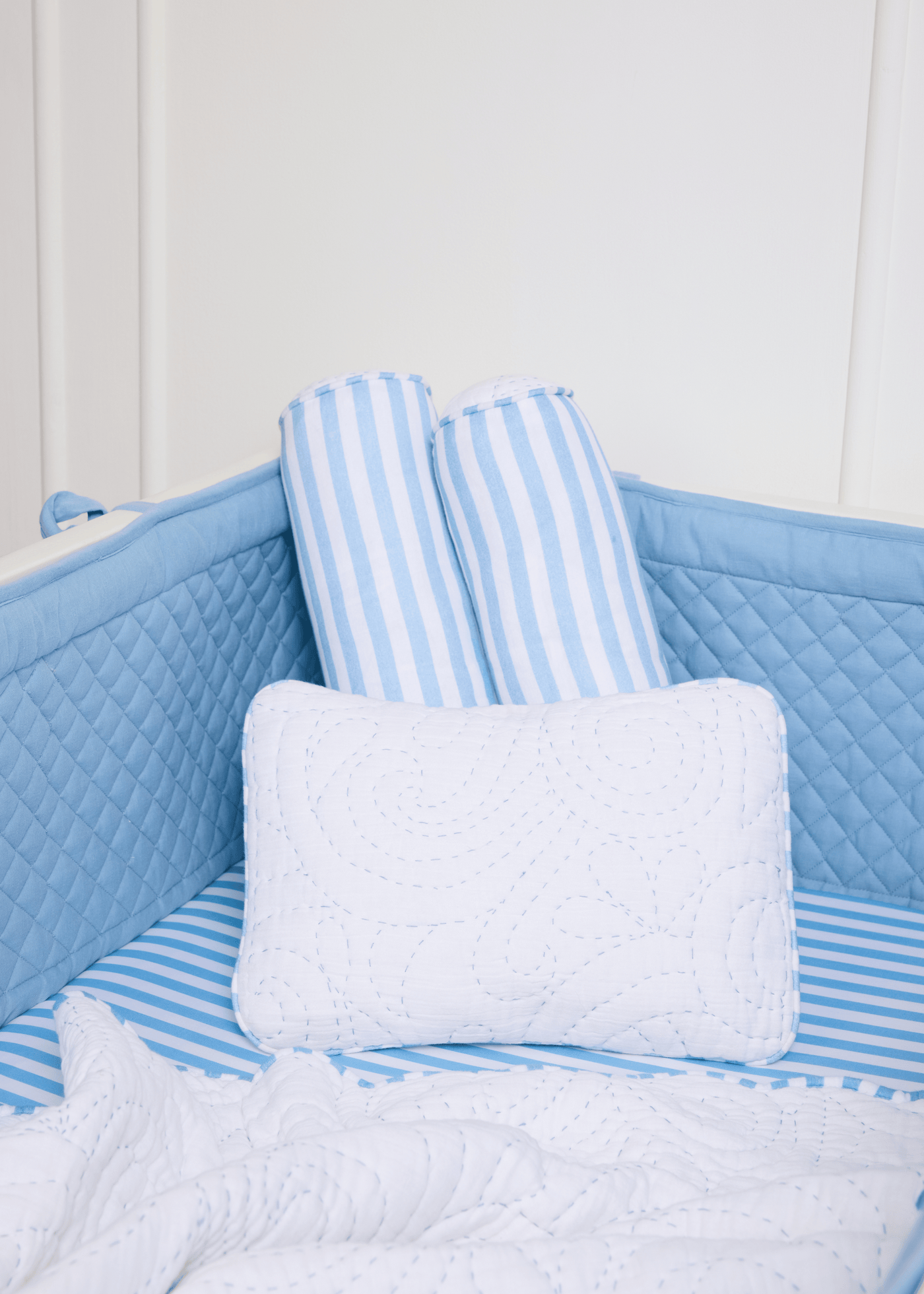 Heirlooms Blue Baby Pillow