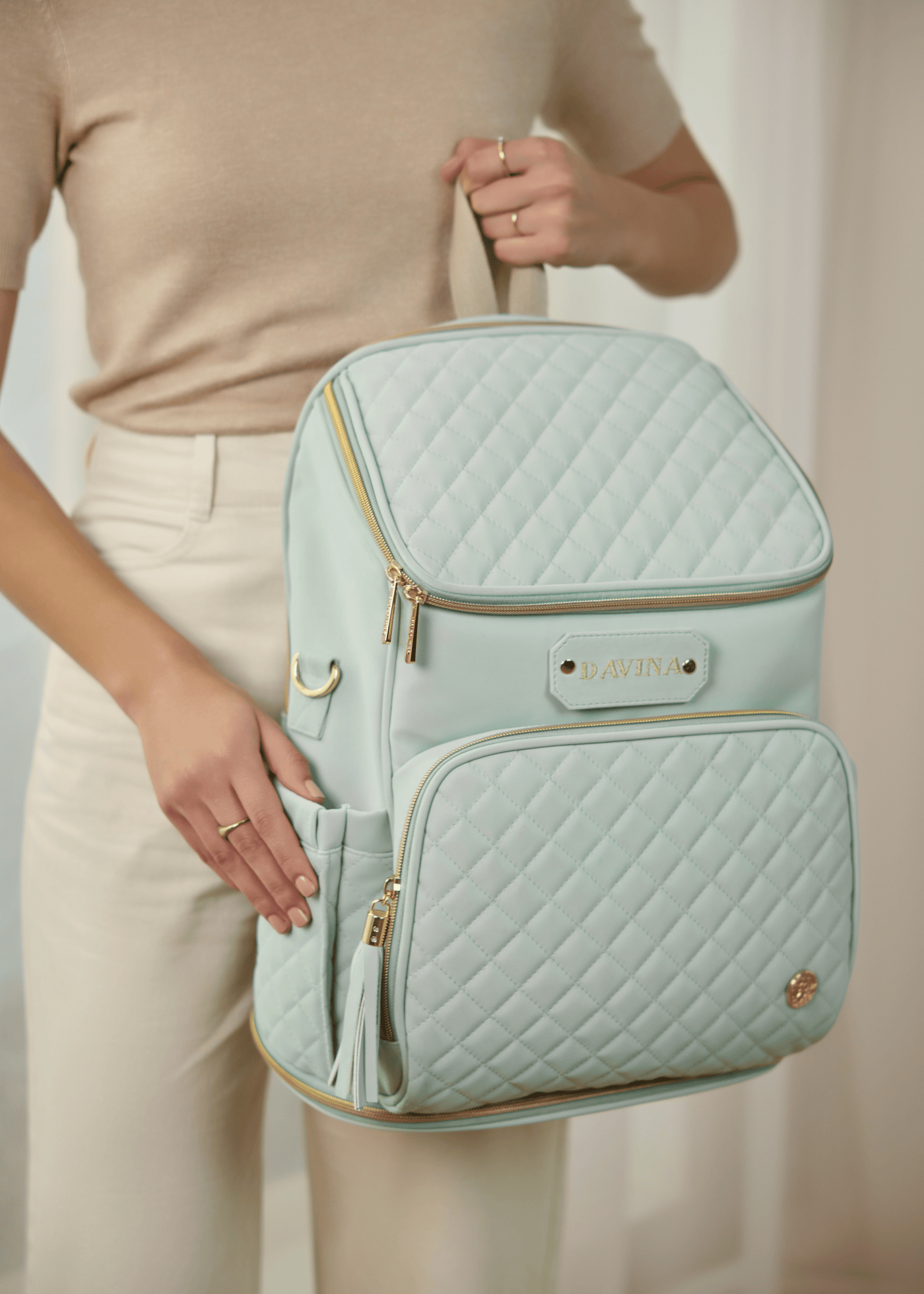 The Super Trooper Luxe Diaper Bag - Mint Aqua