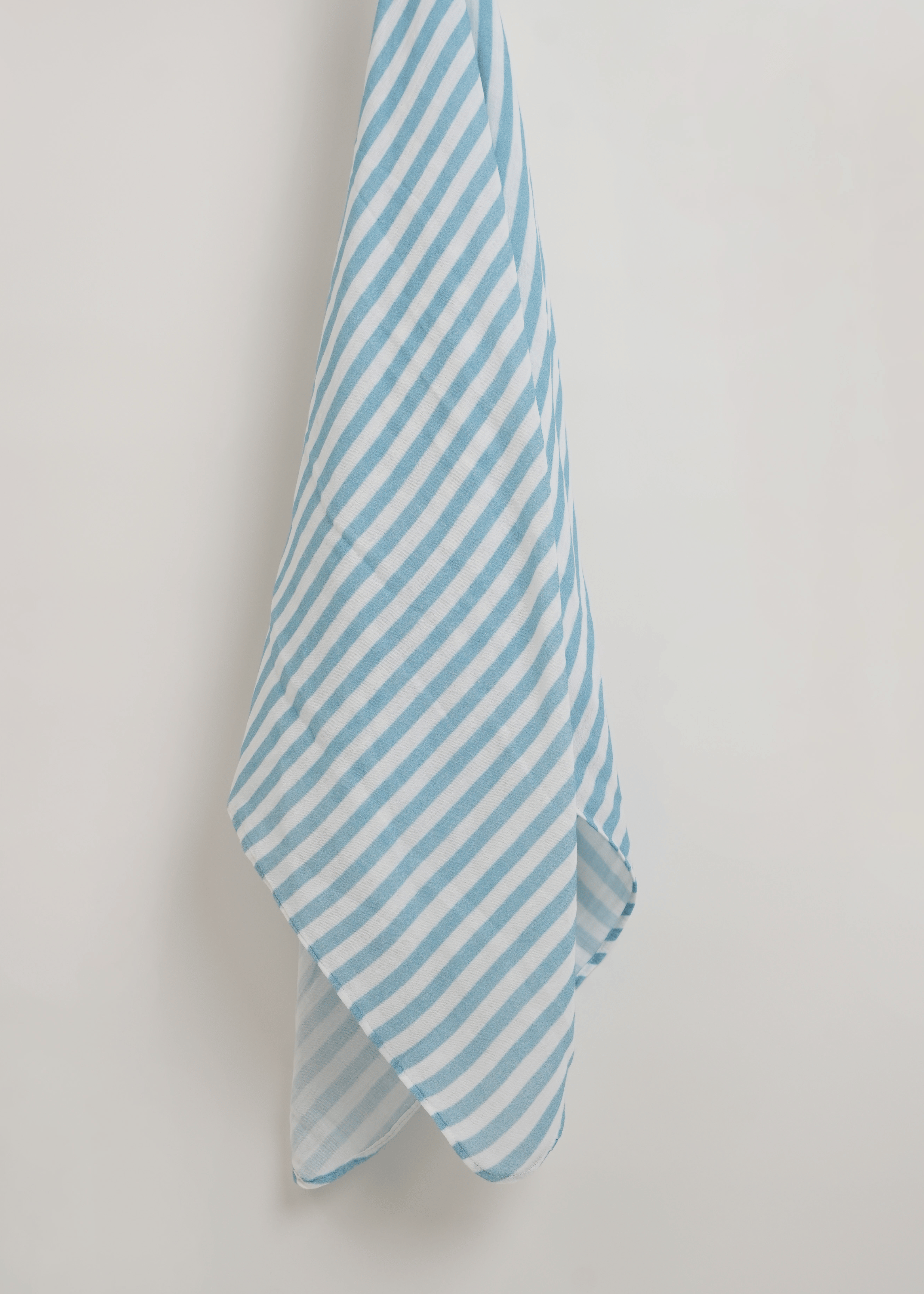 Blue Stripes Organic Muslin Swaddle