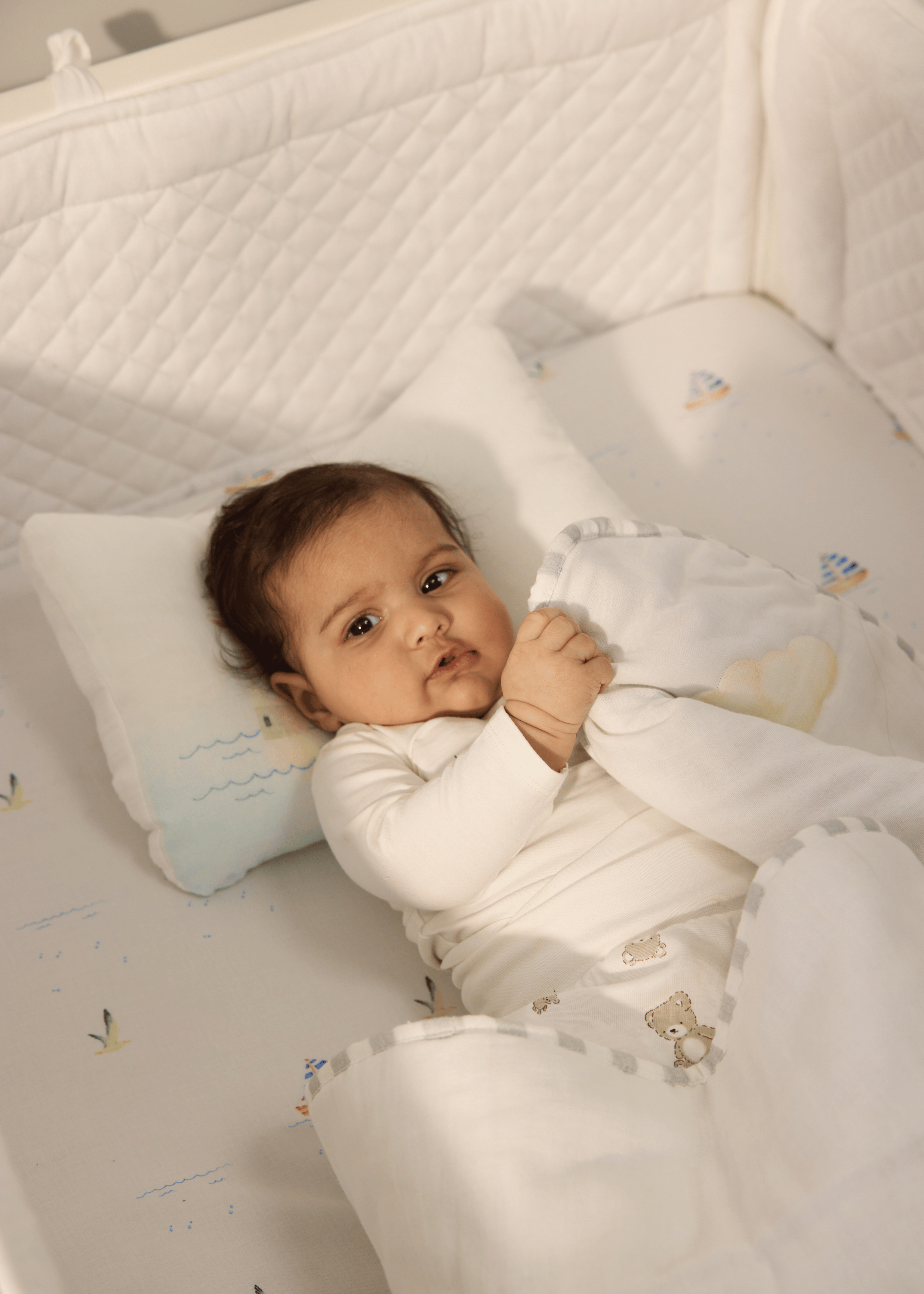 Riviera Cot Bedding Set with Bumper