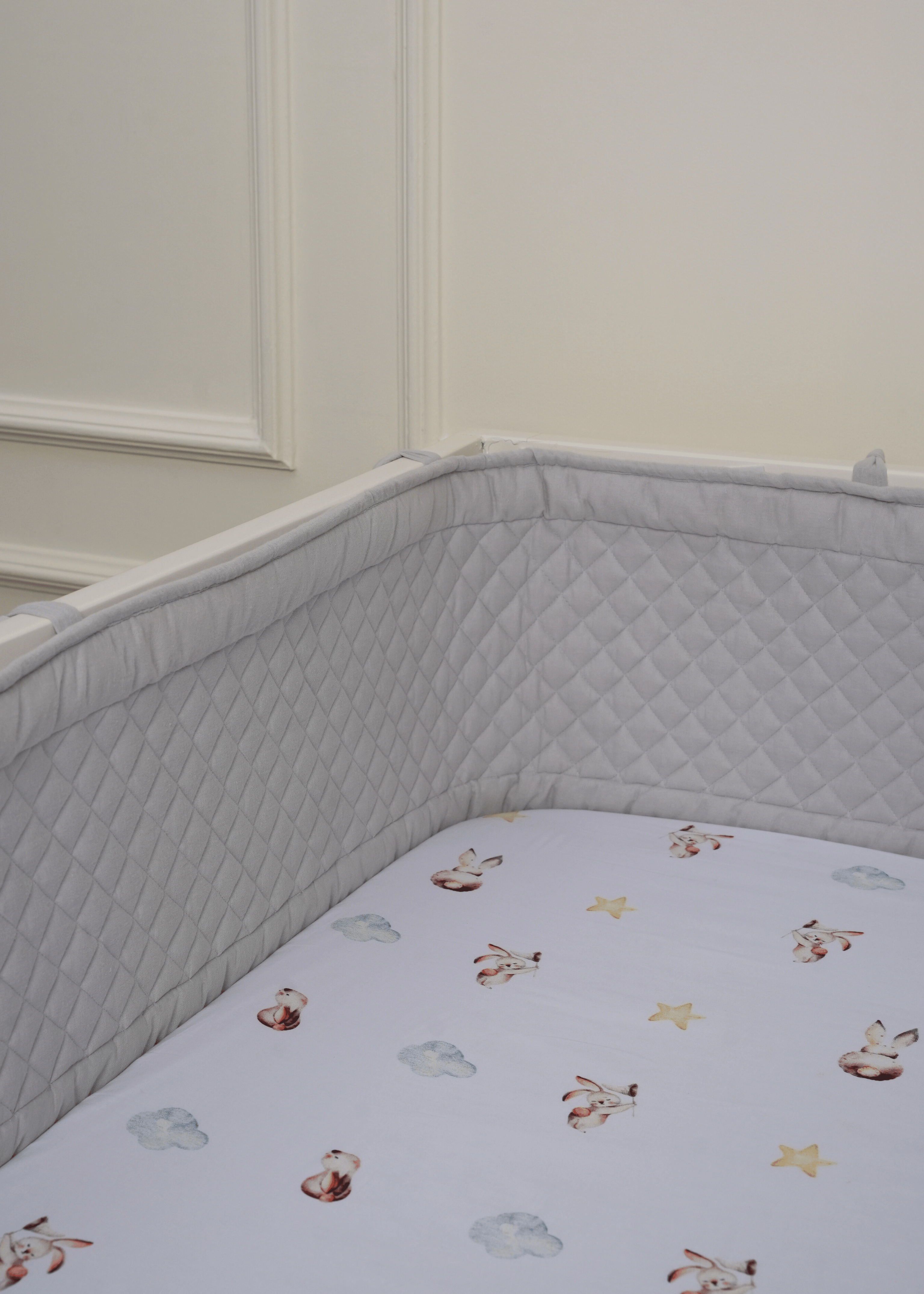 Cot Bumper - Grey