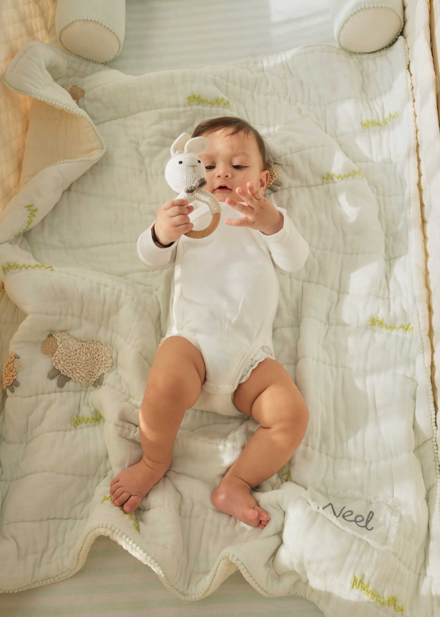 Counting Sheep Cot Bedding Set