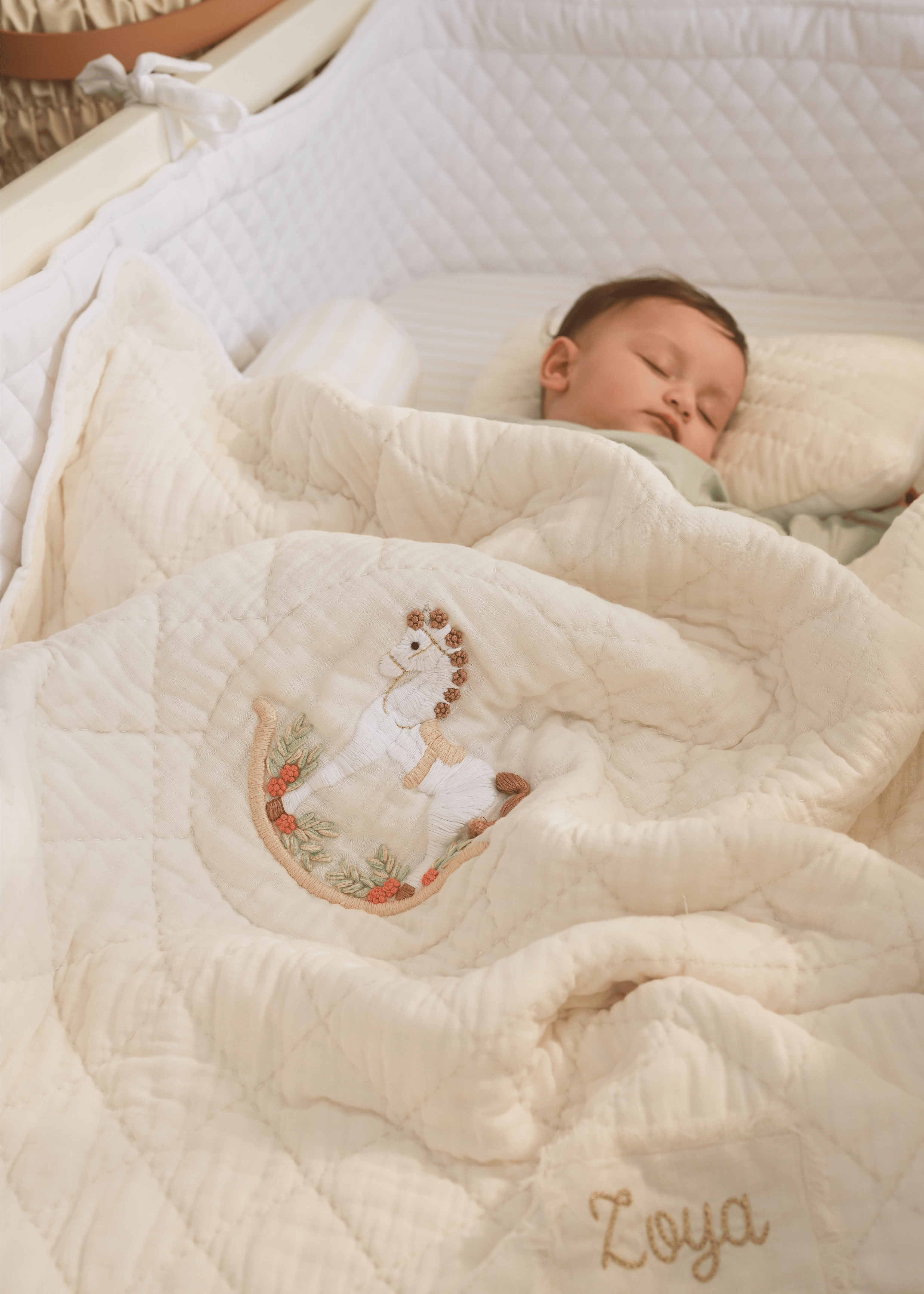 Rocking Horse Baby Blanket