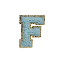 AQUA FUZZY ALPHABETS F