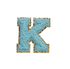 AQUA FUZZY ALPHABETS K