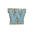 AQUA FUZZY ALPHABETS W