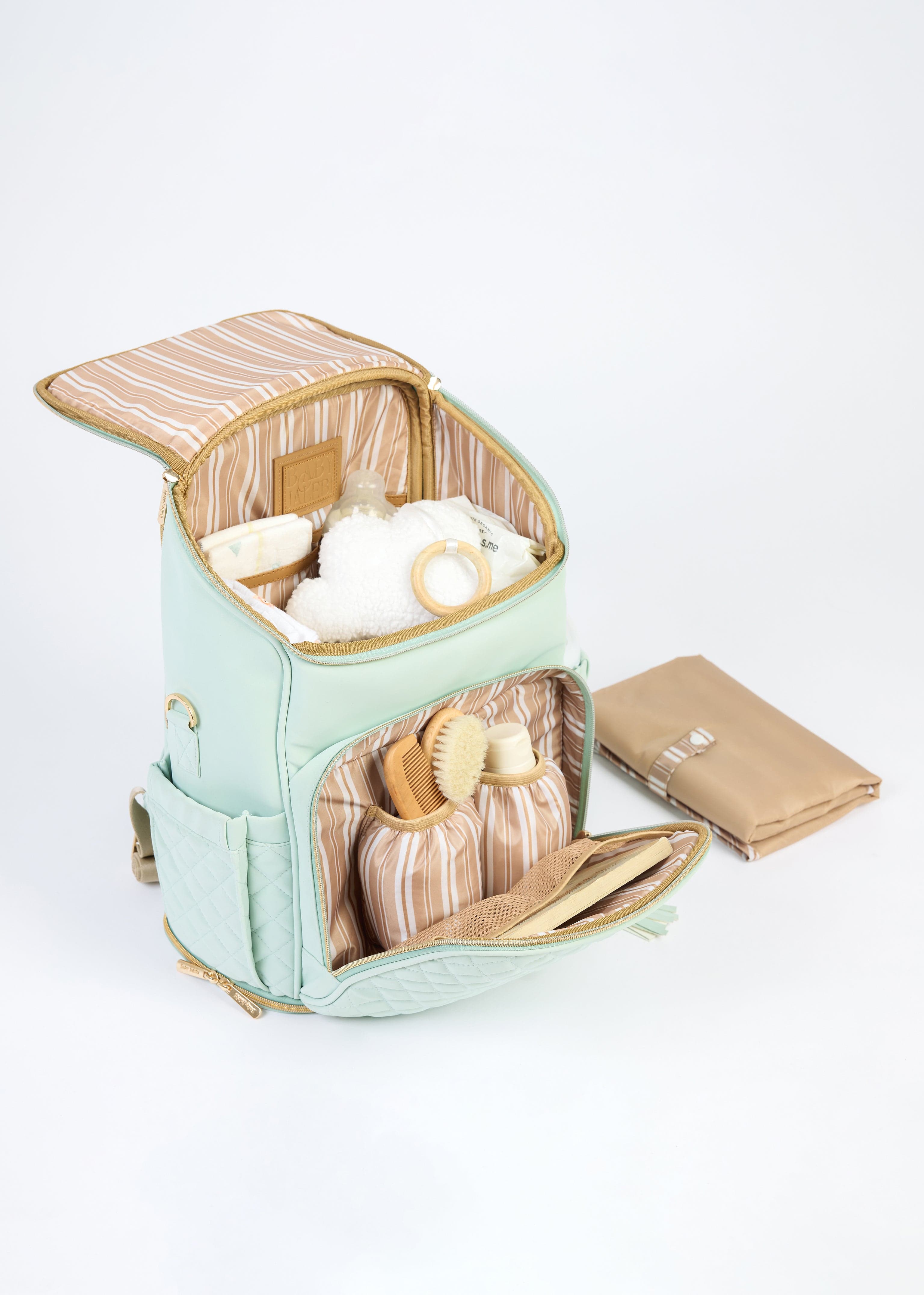 The Super Trooper Luxe Diaper Bag - Mint Aqua