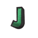 Alphabets 3D J small