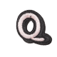 Alphabets 3D Q small