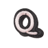 Alphabets 3D Q small