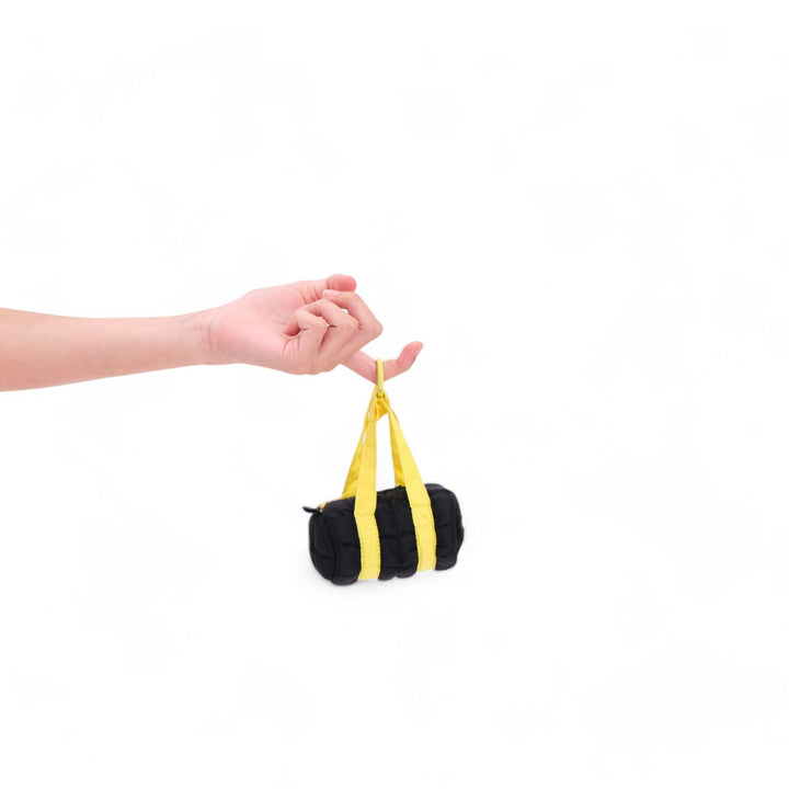 Mini Boba KeychainDuffle Bag Midnight Black