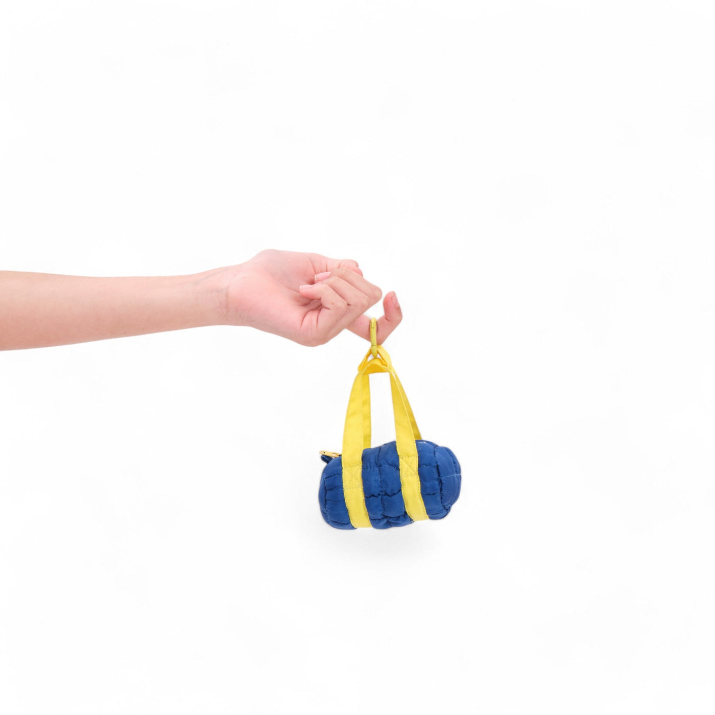 Mini Boba Duffle Keychain Bag Blue