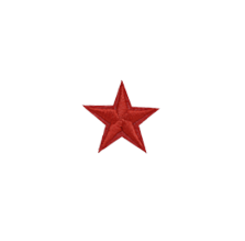 PATCHES ICONS RED STAR MINI