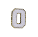 WHITE FUZZY ALPHABETS O