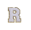 WHITE FUZZY ALPHABETS R