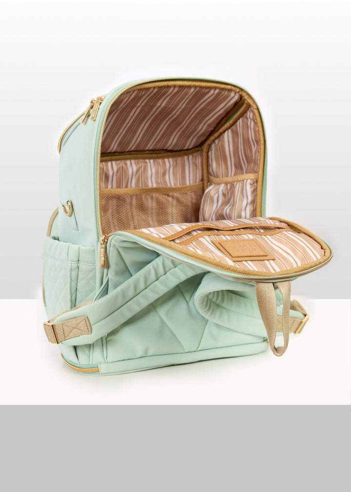 The Super Trooper Luxe Diaper Bag - Mint Aqua