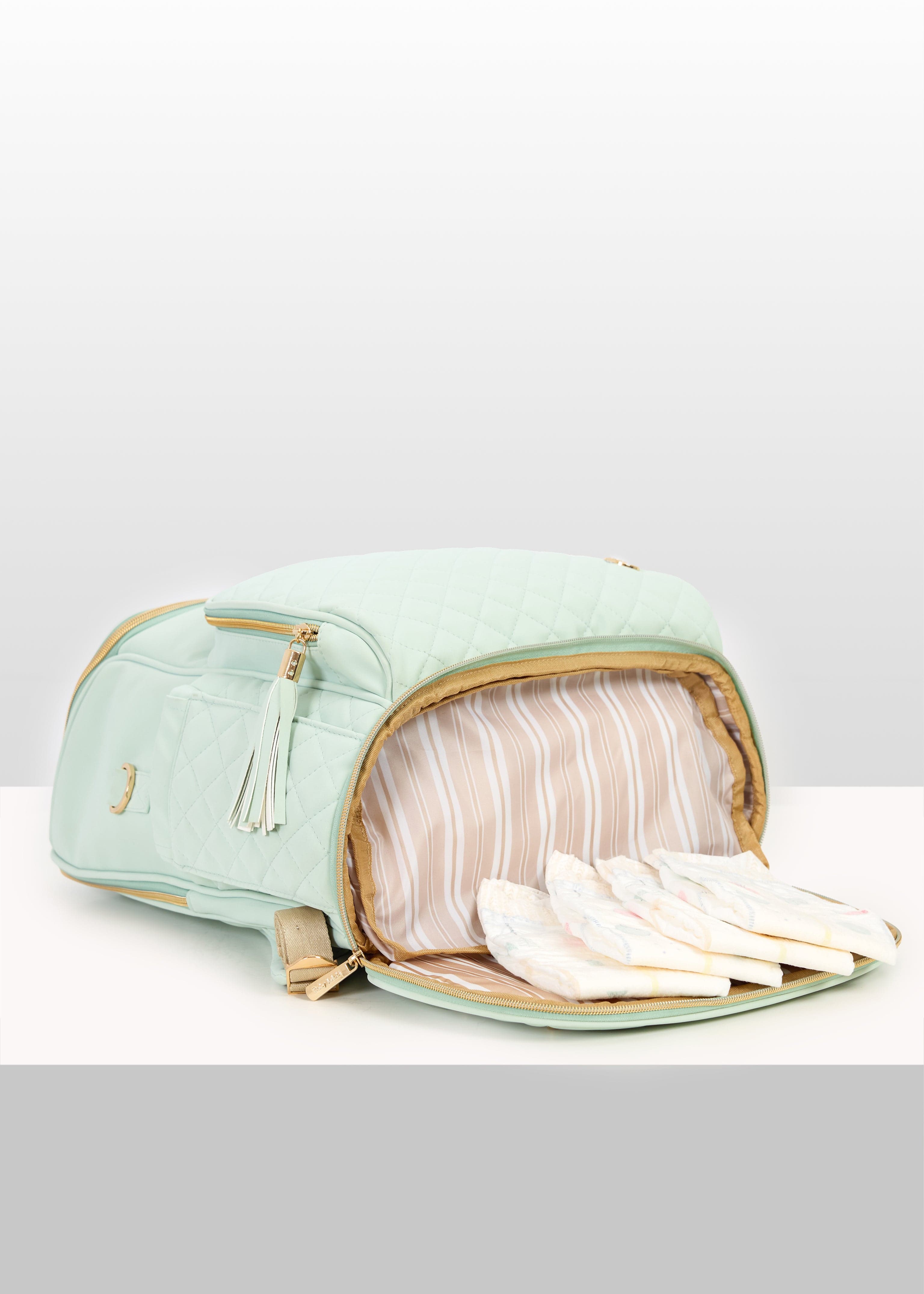 The Super Trooper Luxe Diaper Bag - Mint Aqua